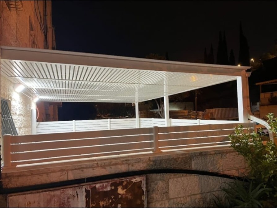 פרגולות PVC חשמליות — פרויקט 4